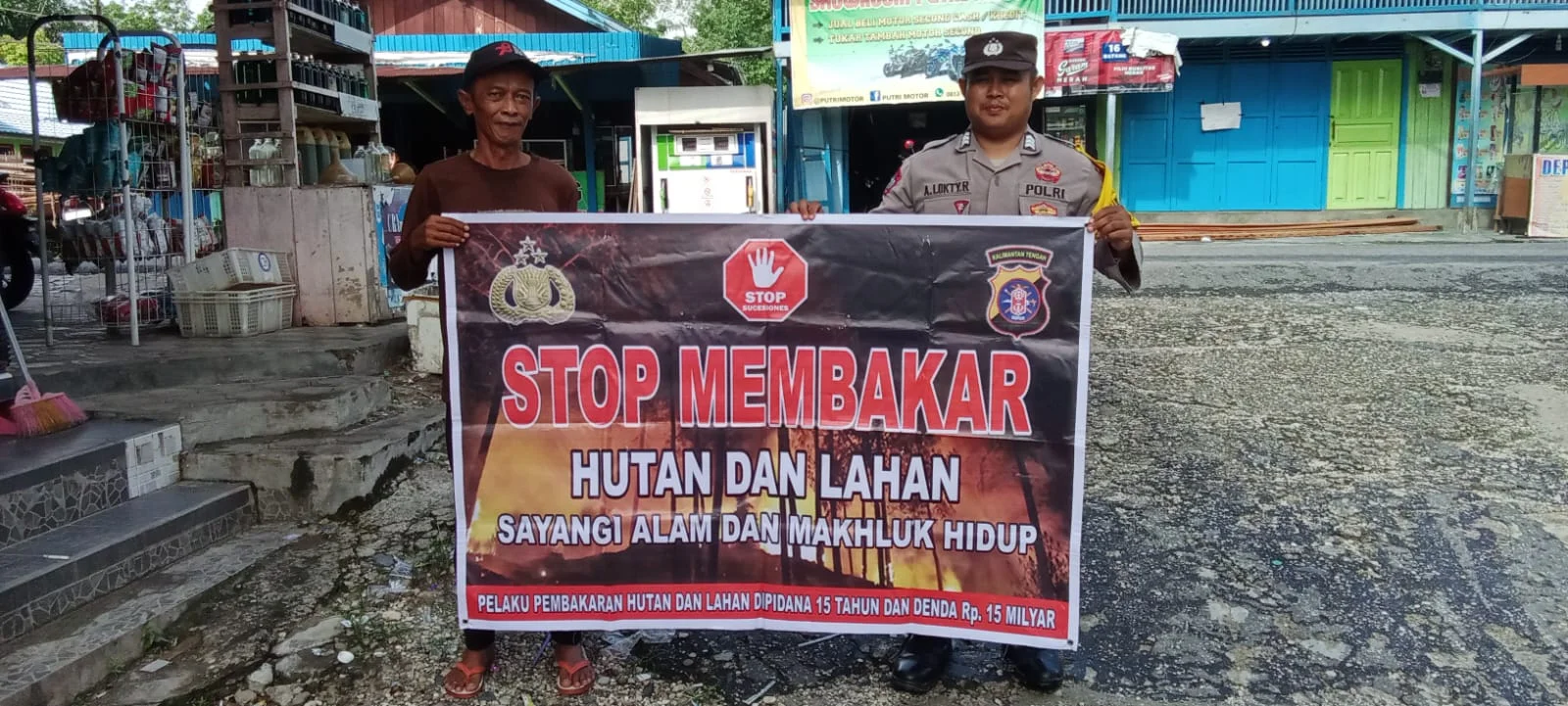 Polsek Kurun Prioritaskan Keselamatan Masyarakat dari Kebakaran Hutan