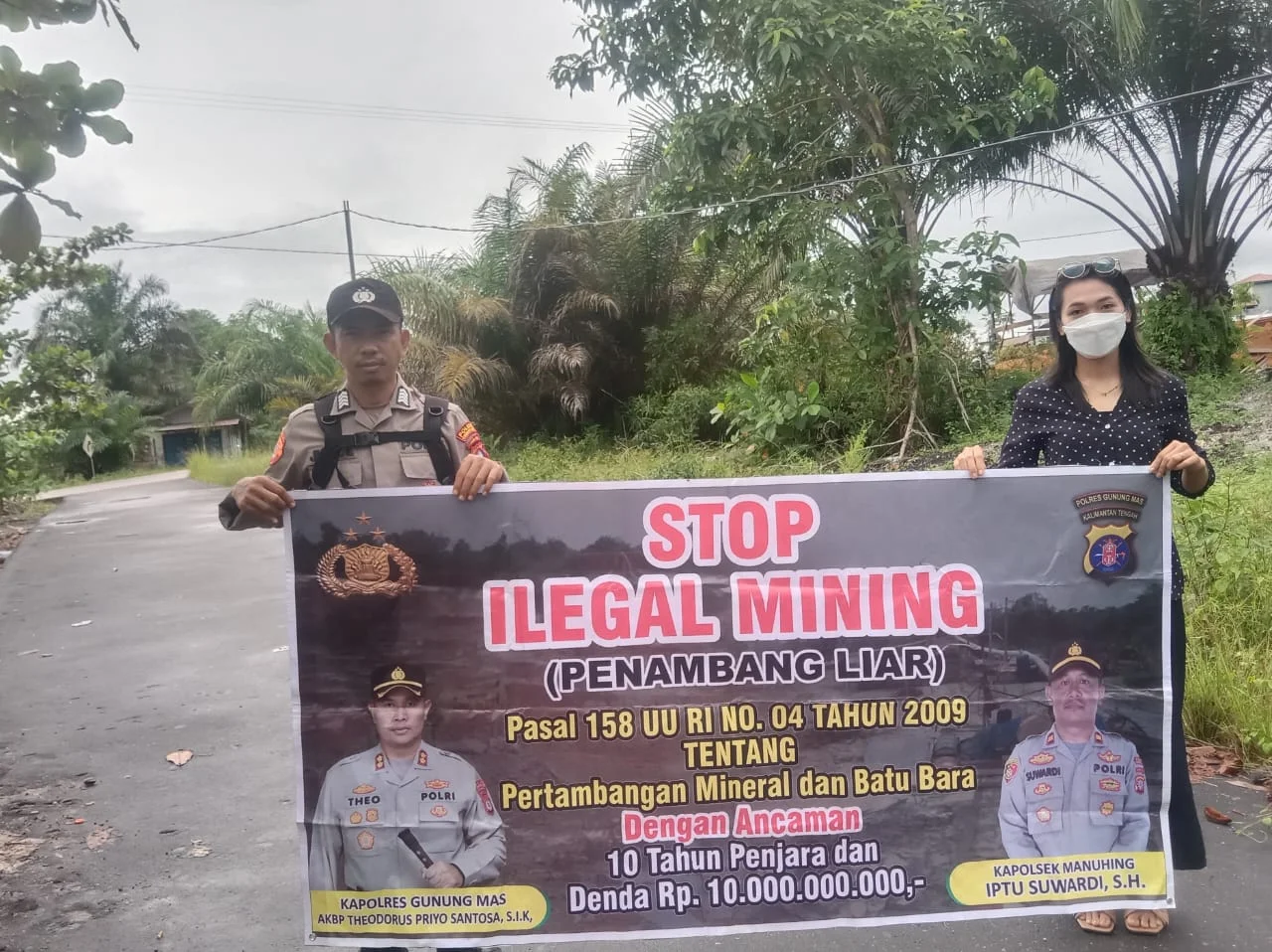 Polsek Manuhing Bergerak Aktif dalam Pencegahan Tambang Ilegal