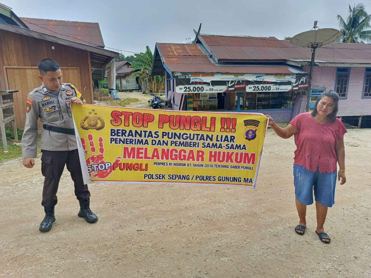 Polsek Sepang Ajak Warga Peduli hingga Pungutan Liar Punah