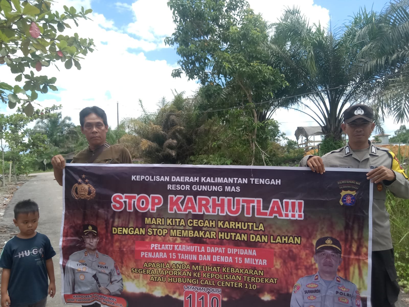 Polsek Manuhing Ajak Warga Peduli Lingkungan dan Cegah Kebakaran Hutan