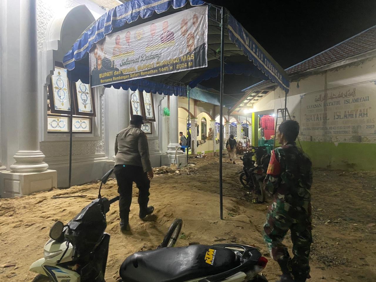 Polsek Kahut Gelar Pengamanan Sholat Tarawih, Tingkatkan Keamanan Dibulan Suci Ramadan