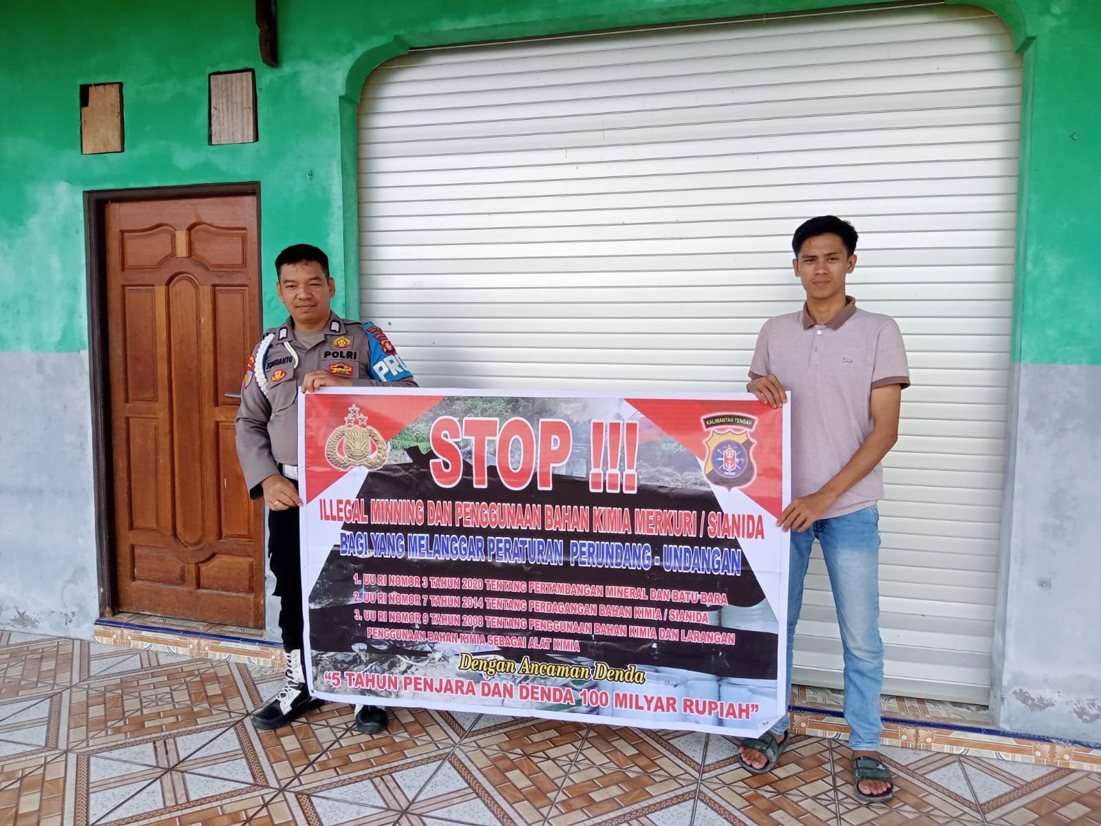 Sosialisasi Polsek Kurun: Warga Wajib Peduli Terhadap Tambang Ilegal