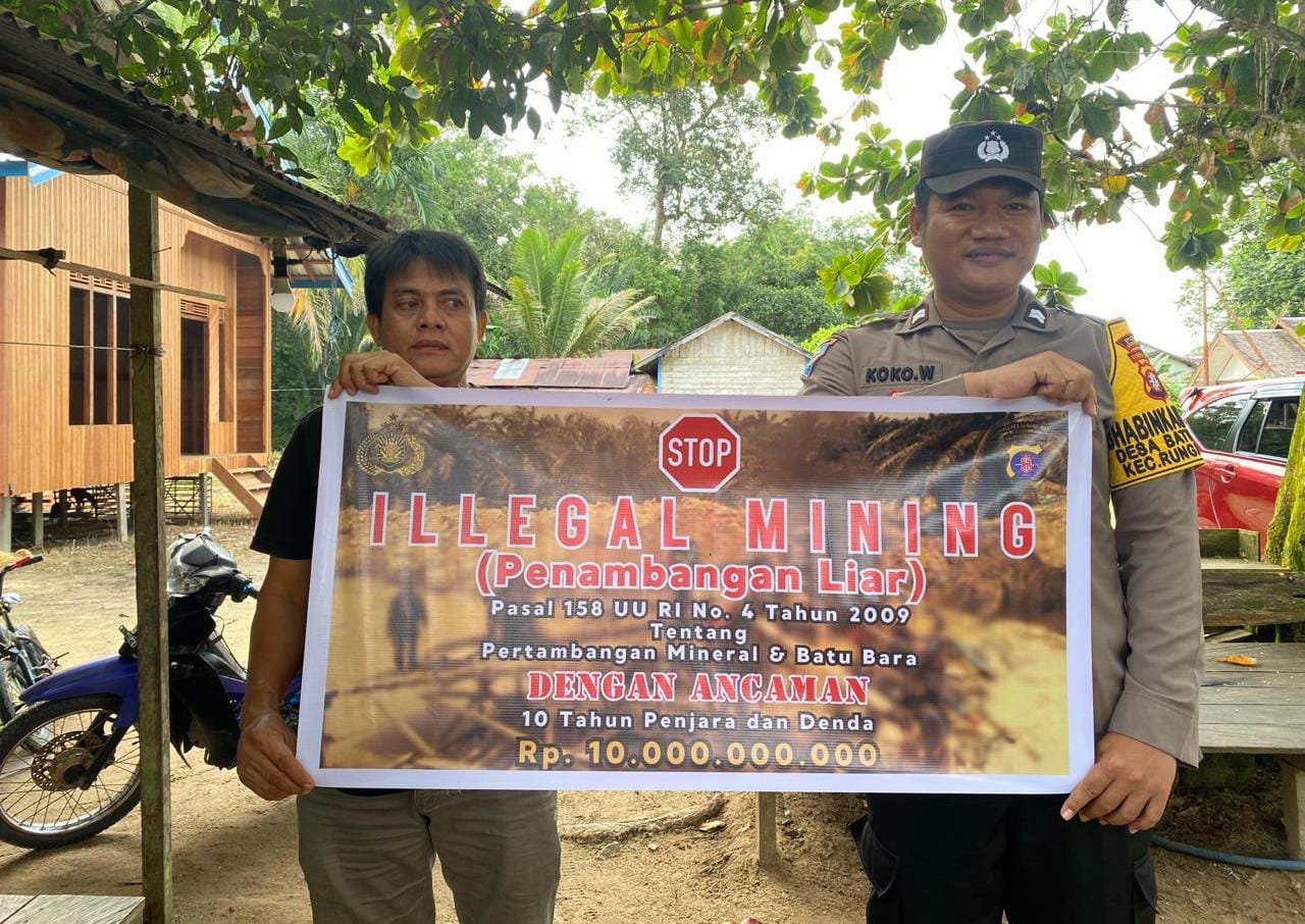Polsek Rungan Bergerak Aktif dalam Pencegahan Tambang Ilegal