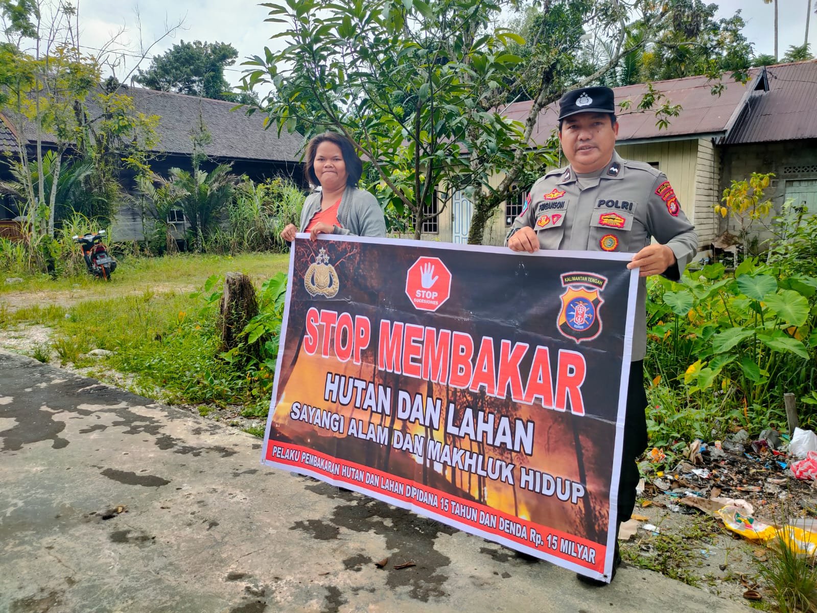 Polsek Kurun Prioritaskan Keselamatan Masyarakat dari Kebakaran Hutan