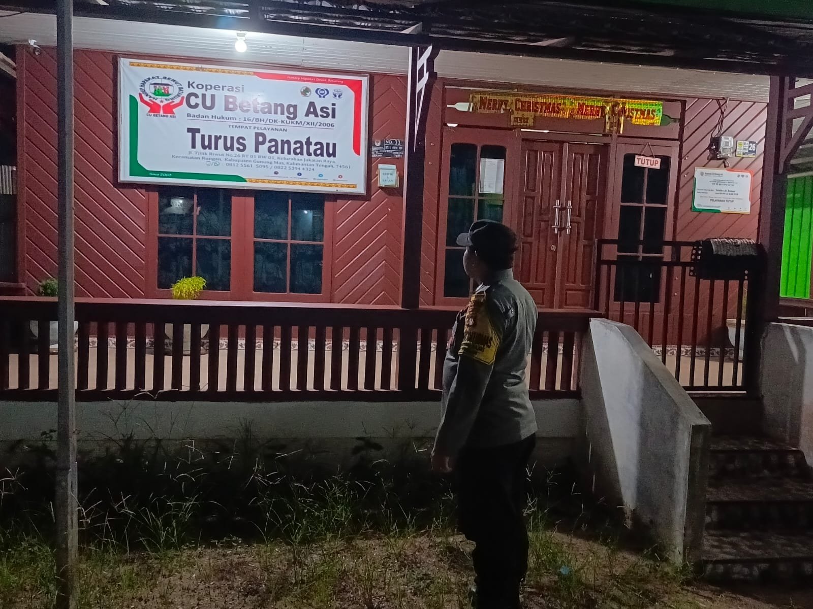 Personel Polsek Rungan Patroli Malam Hari, Cegah Gangguan Kamtibmas