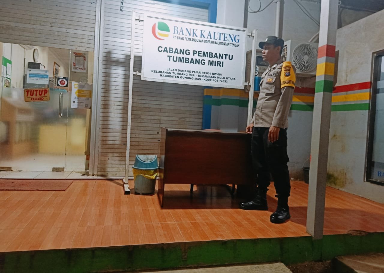 Polsek Kahayan Hulu Utara, Jaga Keamanan dengan Patroli Malam Hari