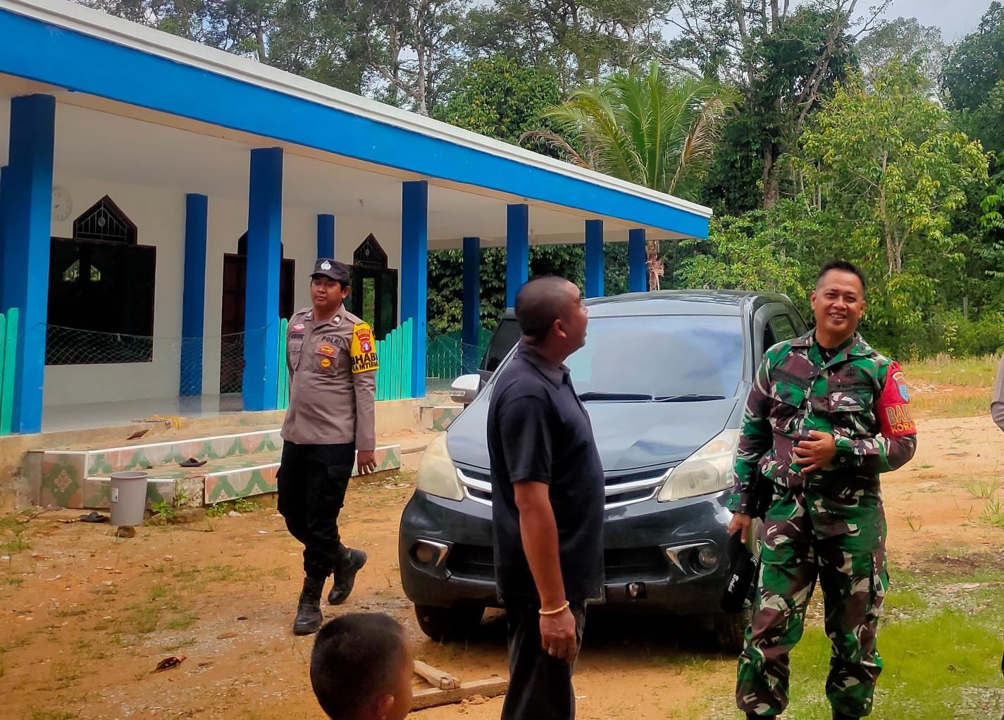 Polsek Rungan Bersinergi Dengan TNI Jaga Kamtibmas Pasca Pemilu 2024
