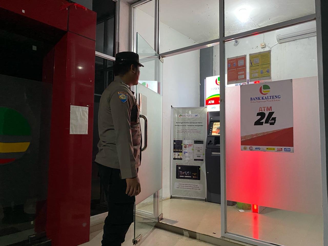 Personel Polsek Rungan Patroli Malam Hari, Cegah Gangguan Kamtibmas