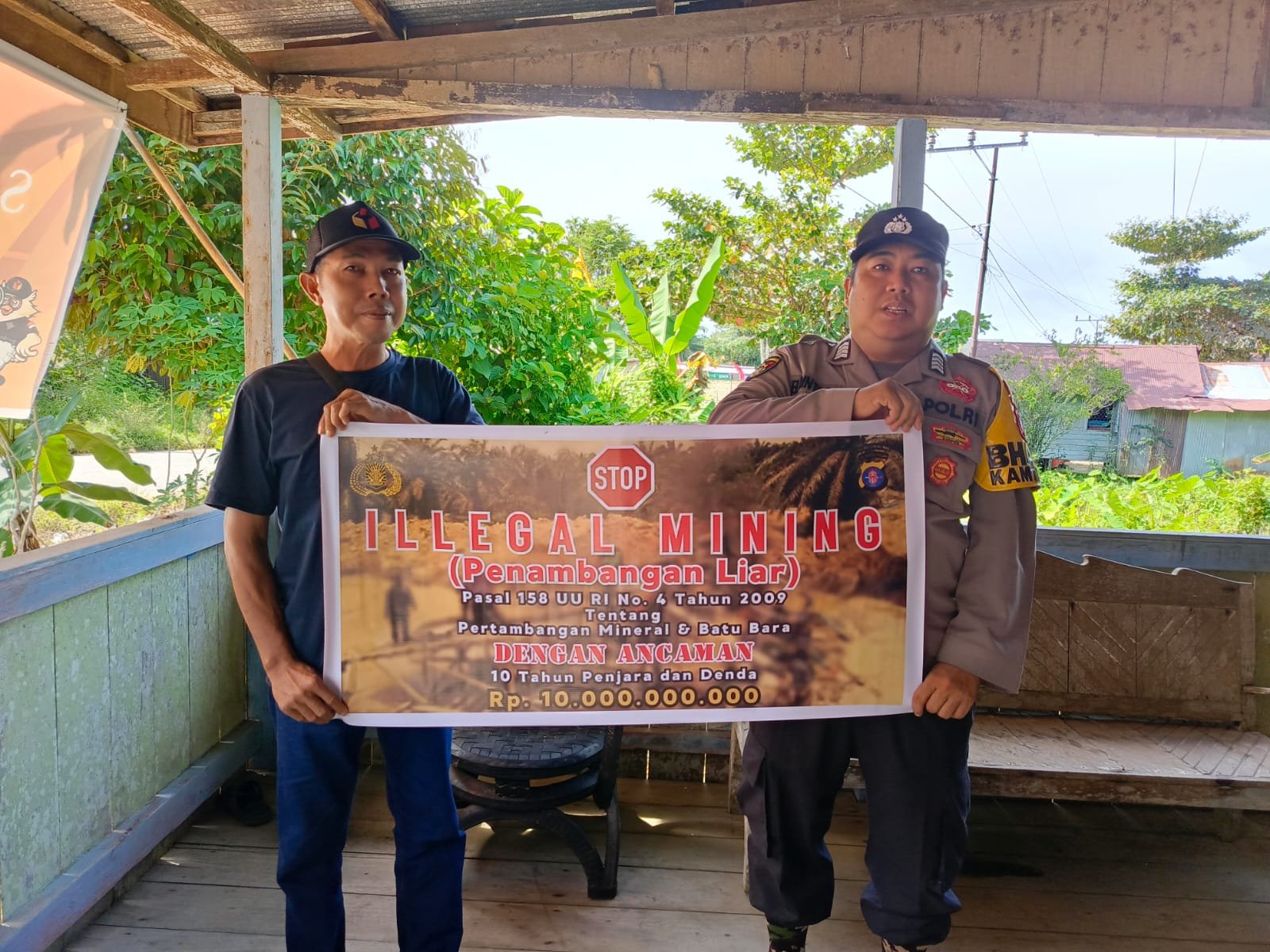 Polsek Rungan Bergerak Aktif dalam Pencegahan Tambang Ilegal