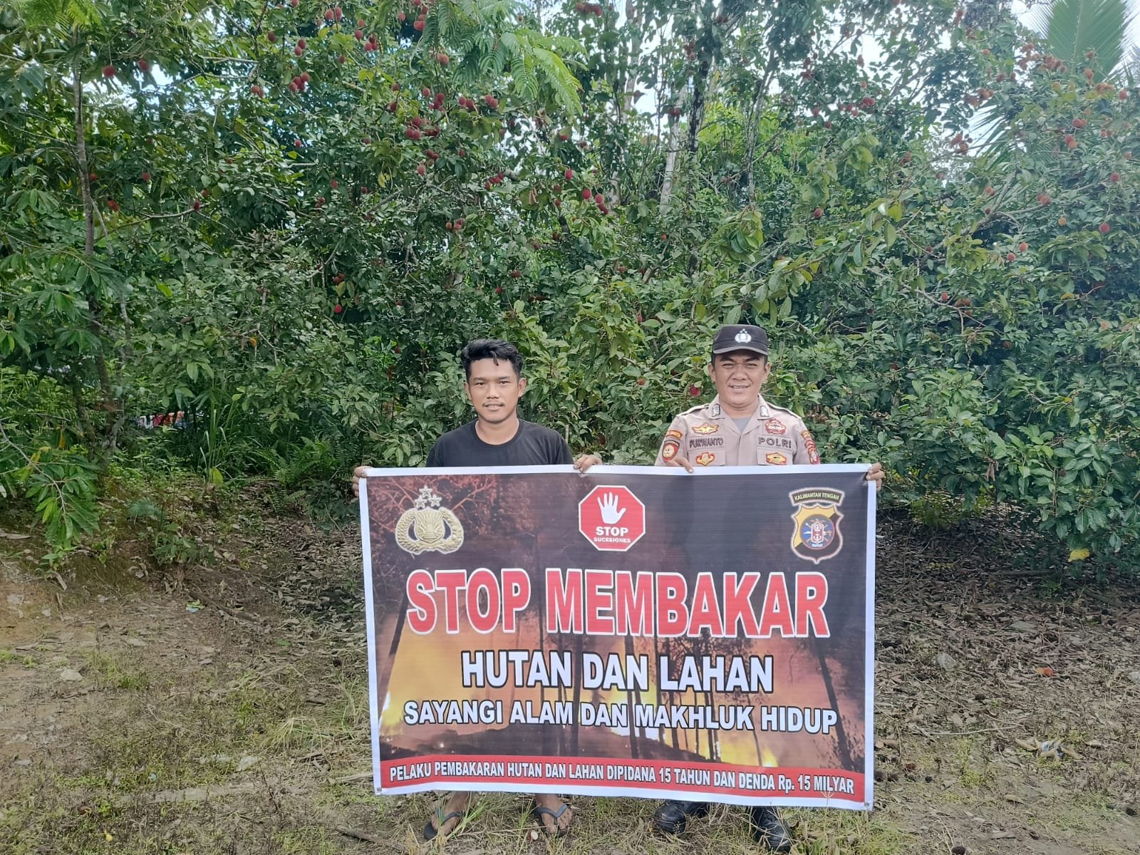 Polsek Kurun Prioritaskan Keselamatan Masyarakat dari Kebakaran Hutan