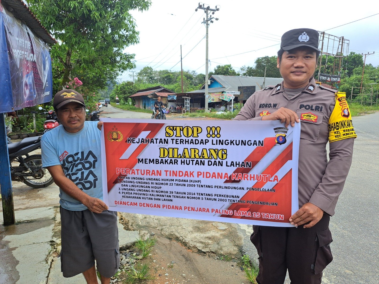 Pencegahan Kebakaran Hutan: Polsek Rungan Rutin Patroli Rawan Kebakaran