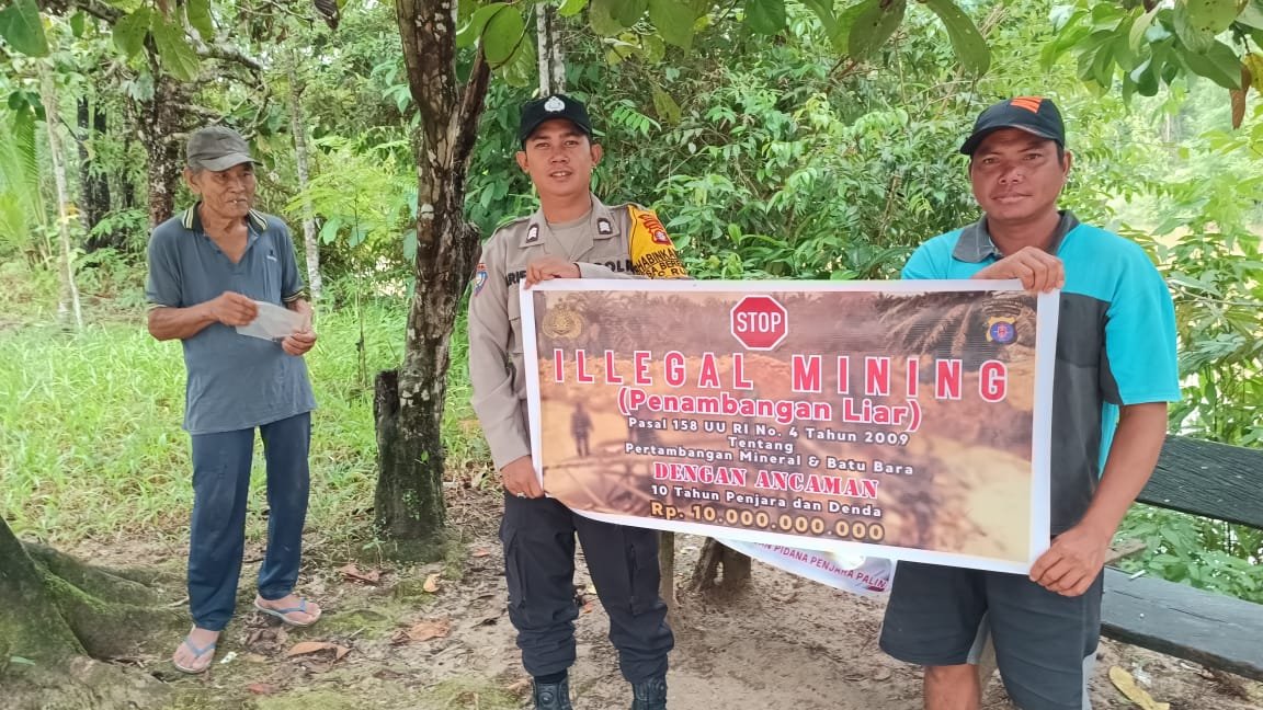Polsek Rungan Bergerak Aktif dalam Pencegahan Tambang Ilegal