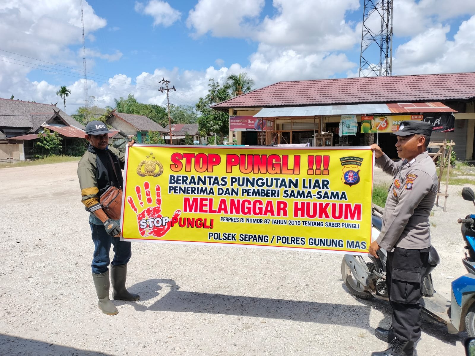 Polsek Sepang Ajak Warga Peduli hingga Pungutan Liar Punah