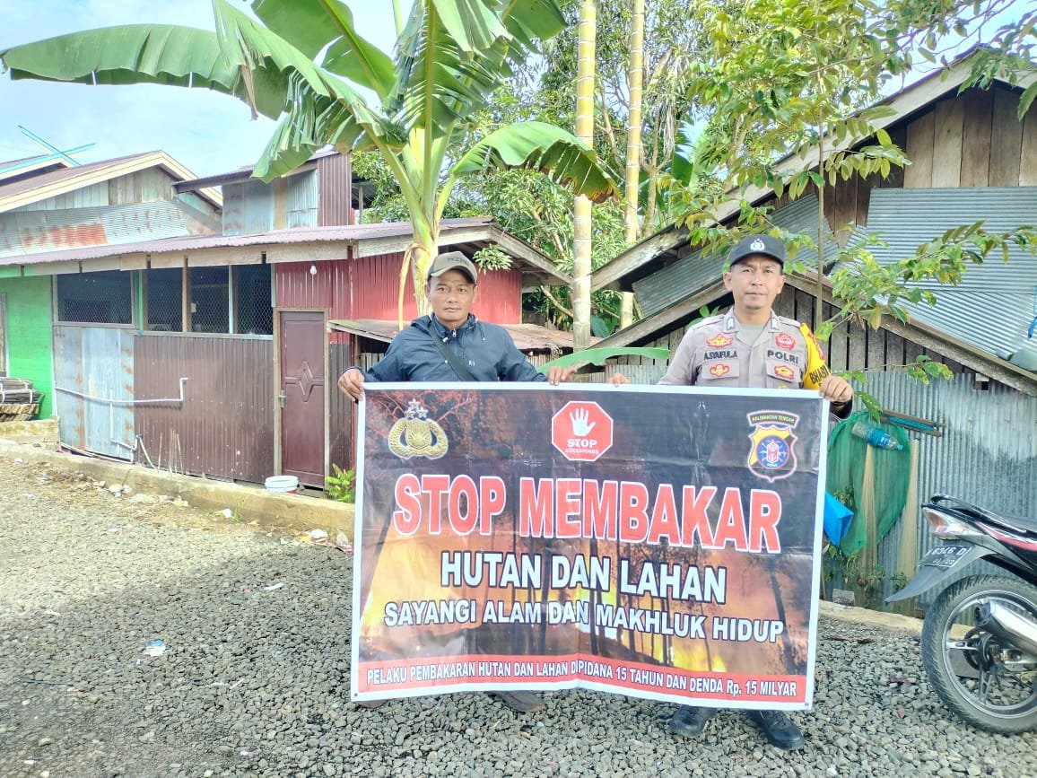 Polsek Kurun Prioritaskan Keselamatan Masyarakat dari Kebakaran Hutan