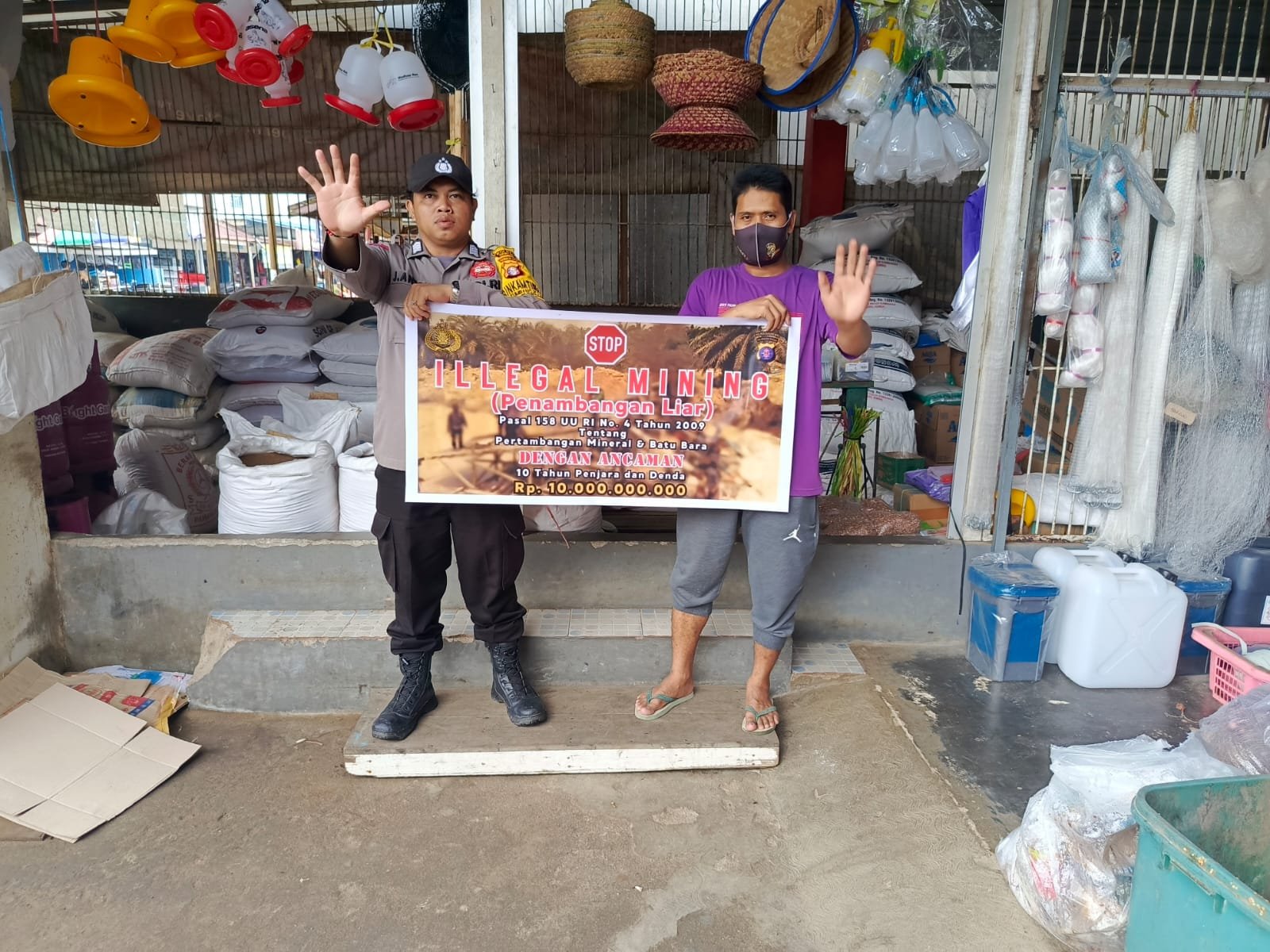 Polsek Rungan Bergerak Aktif dalam Pencegahan Tambang Ilegal