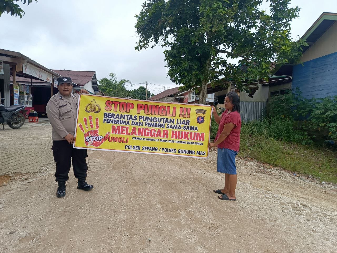 Polsek Sepang Ajak Warga Peduli hingga Pungutan Liar Punah