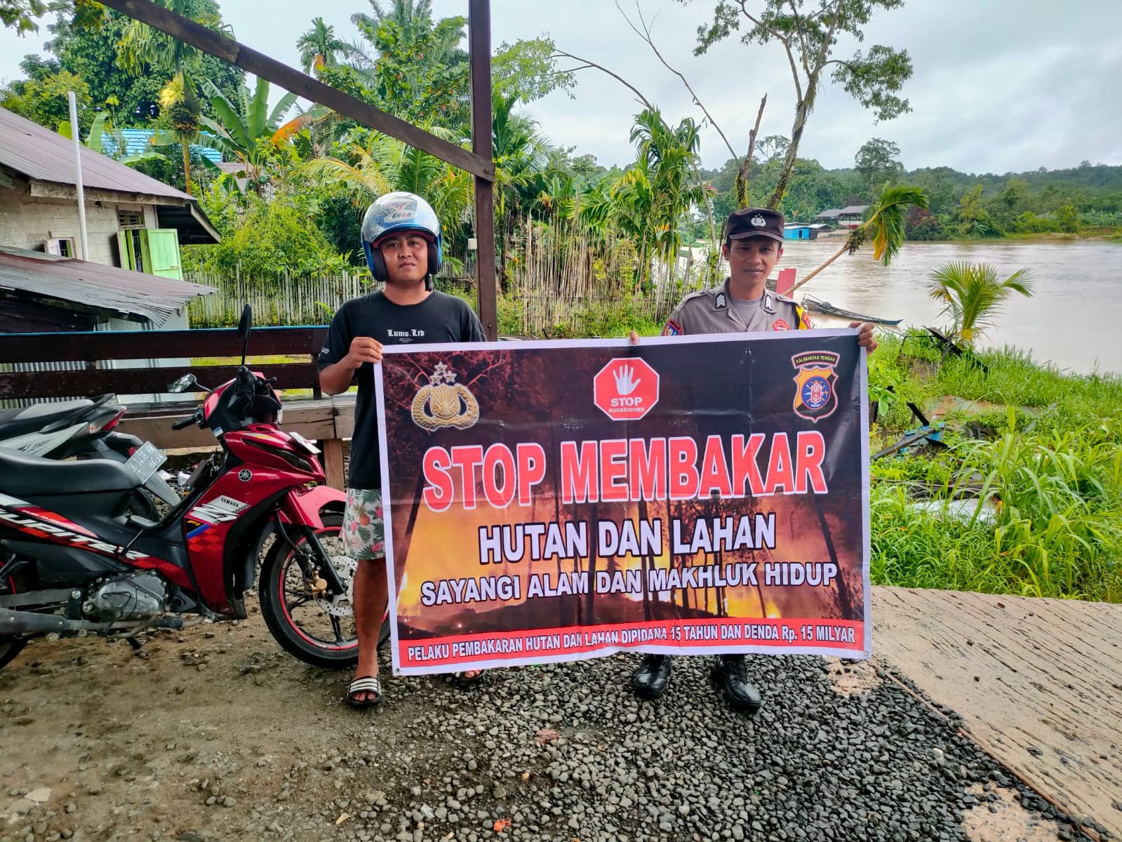 Polsek Kurun Prioritaskan Keselamatan Masyarakat dari Kebakaran Hutan