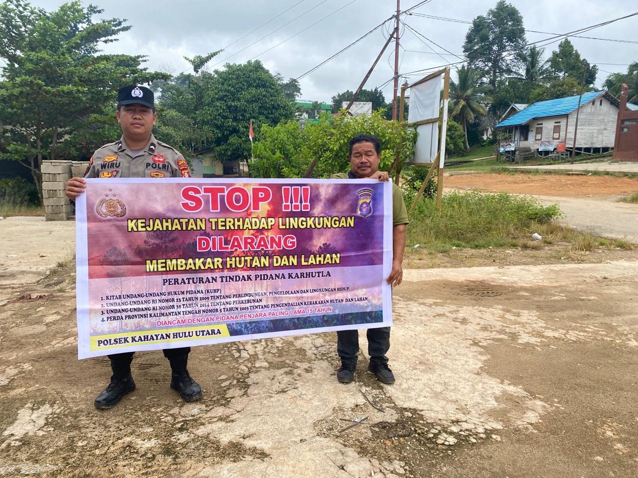 Upaya Personel Polsek Kahut dalam Meminimalisir Kebakaran Hutan dan Lahan