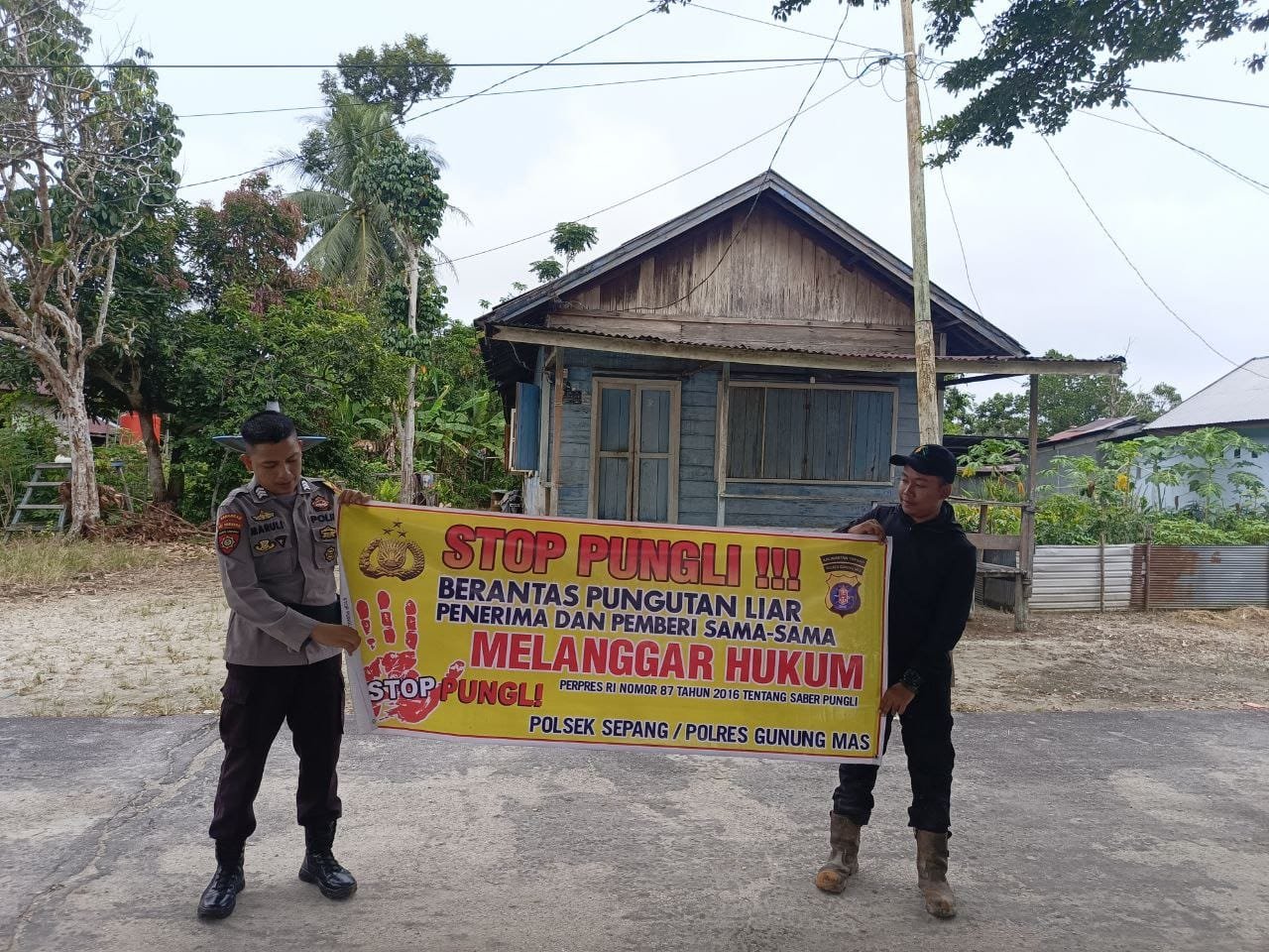 Polsek Sepang Ajak Warga Peduli hingga Pungutan Liar Punah