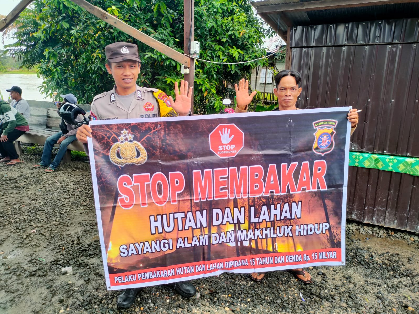 Polsek Kurun Prioritaskan Keselamatan Masyarakat dari Kebakaran Hutan