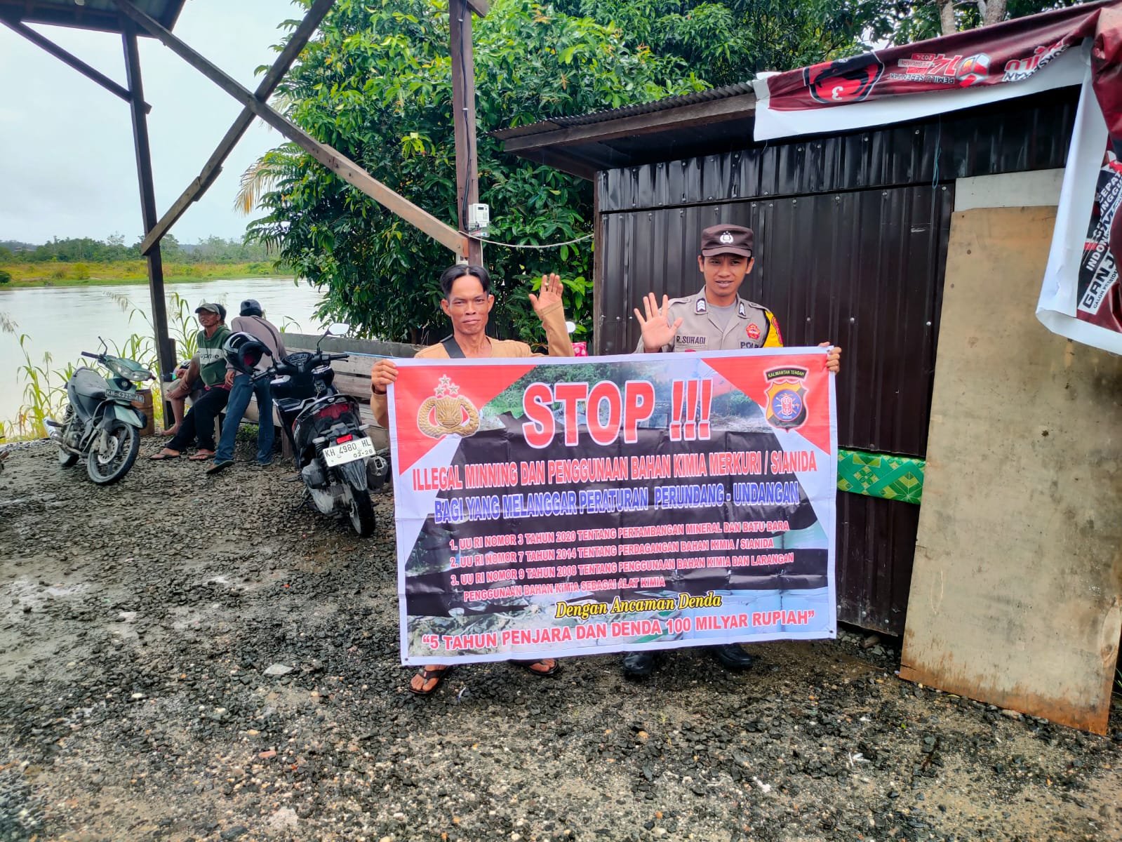 Sosialisasi Polsek Kurun: Warga Wajib Peduli Terhadap Tambang Ilegal