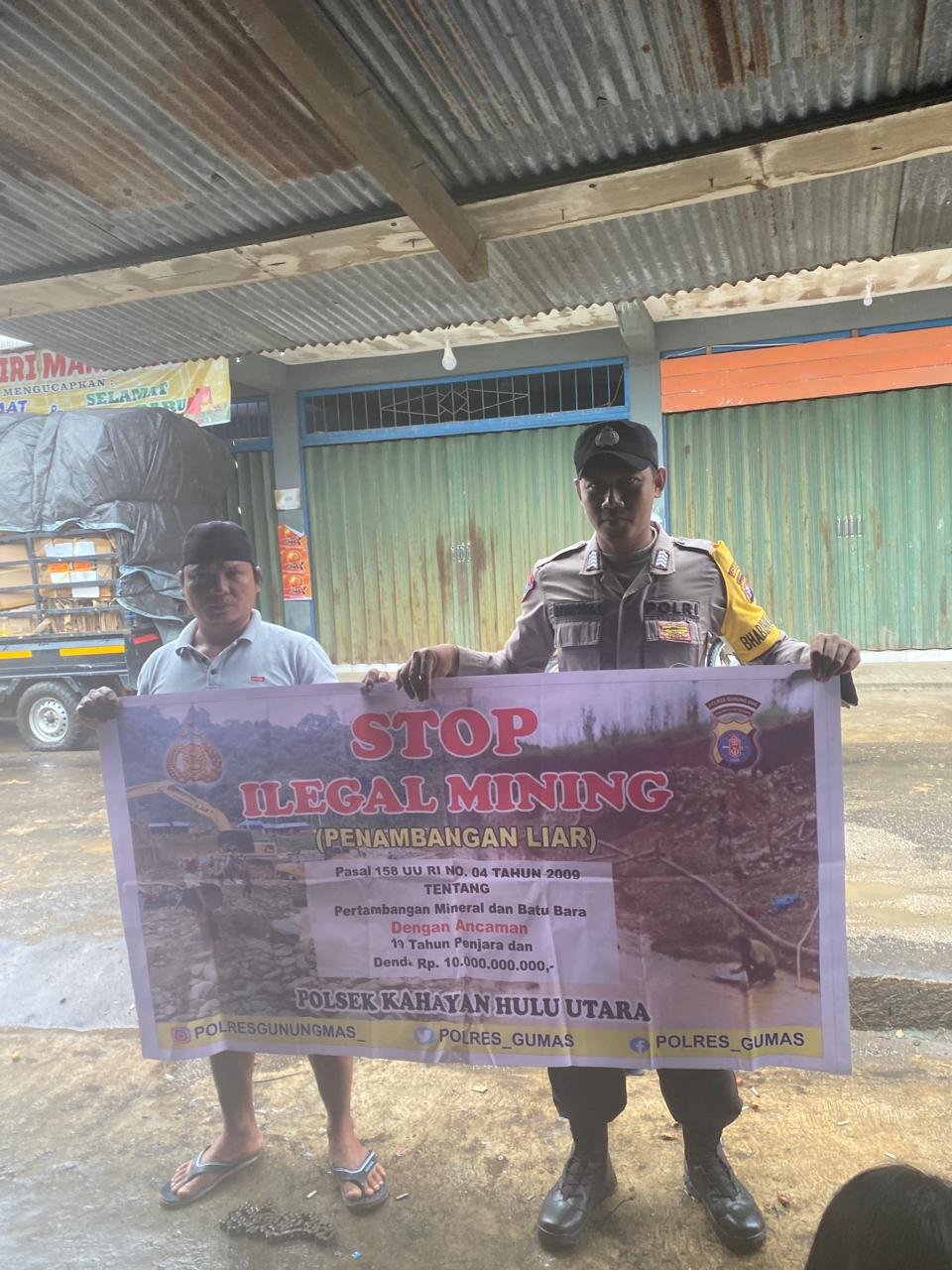 Polsek Kahut Gencar Sosialisasi Bahaya Lingkungan Akibat Tambang Ilegal
