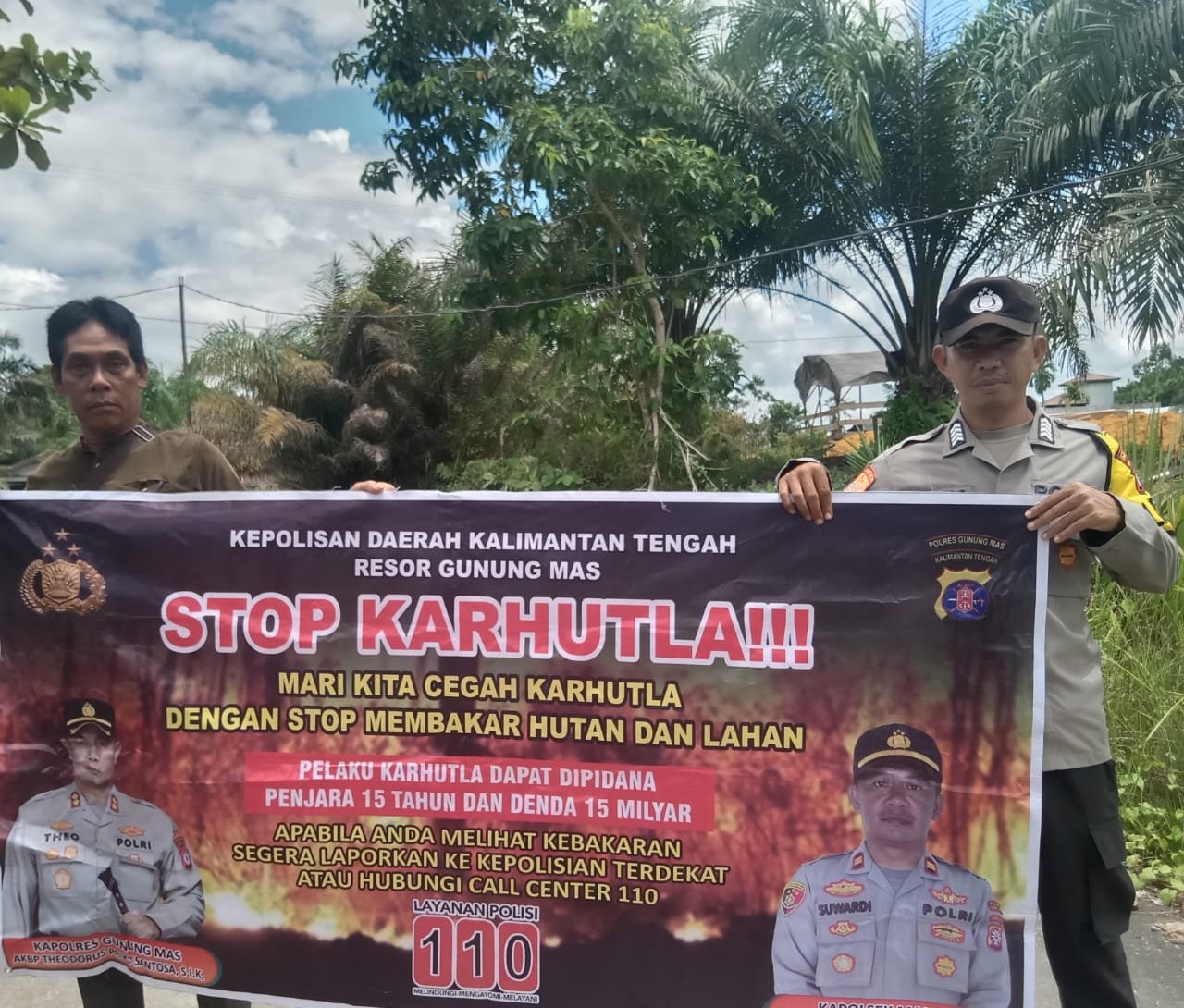 Polsek Manuhing Ajak Warga Peduli Lingkungan dan Cegah Kebakaran Hutan