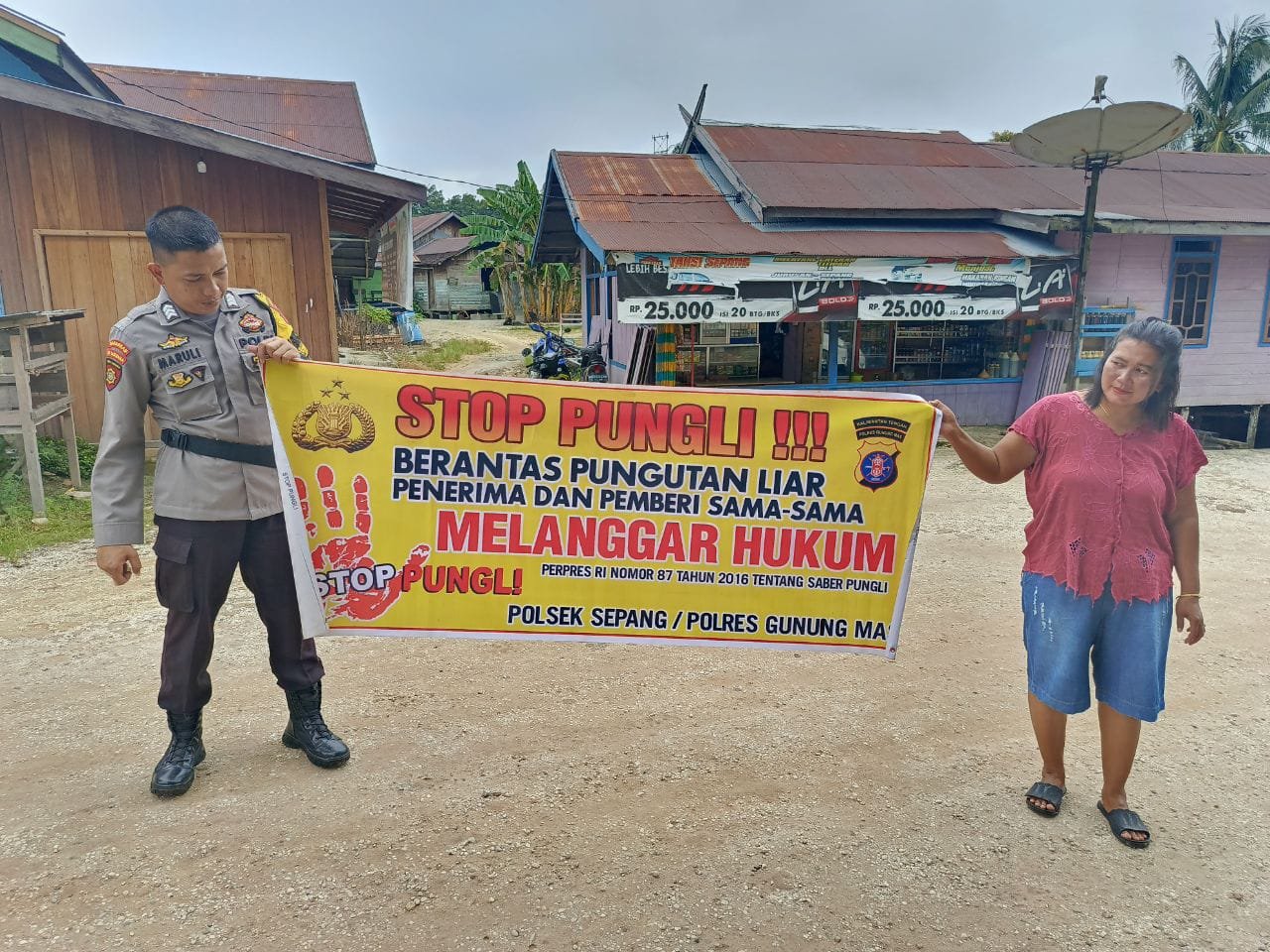 Polsek Sepang Ajak Warga Peduli hingga Pungutan Liar Punah