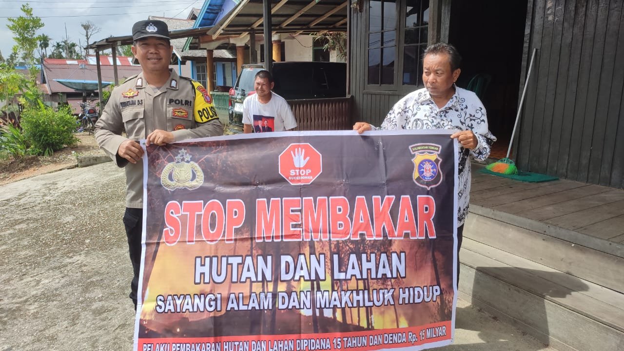 Polsek Kurun Prioritaskan Keselamatan Masyarakat dari Kebakaran Hutan