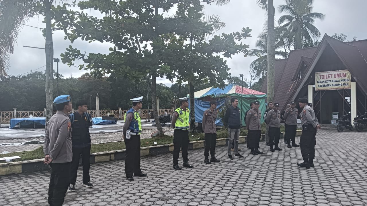 Polres Gunung Mas Gelar Pengecekan Kesiapan Personel untuk Pengamanan Perayaan Paskah