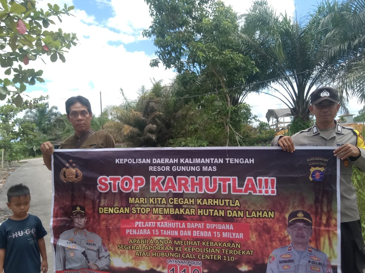 Polsek Manuhing Ajak Warga Peduli Lingkungan dan Cegah Kebakaran Hutan