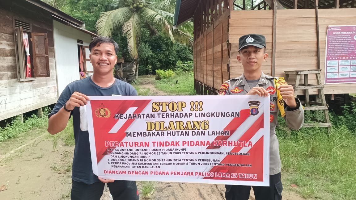 Polsek Kurun Prioritaskan Keselamatan Masyarakat dari Kebakaran Hutan