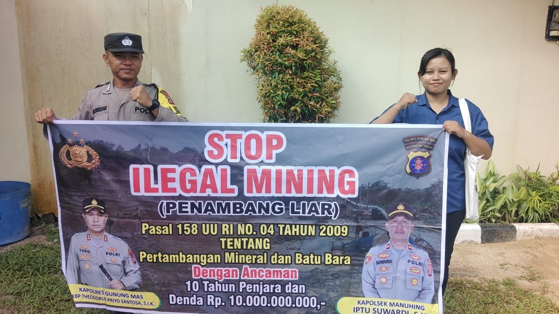 Polsek Rungan Bergerak Aktif dalam Pencegahan Tambang Ilegal