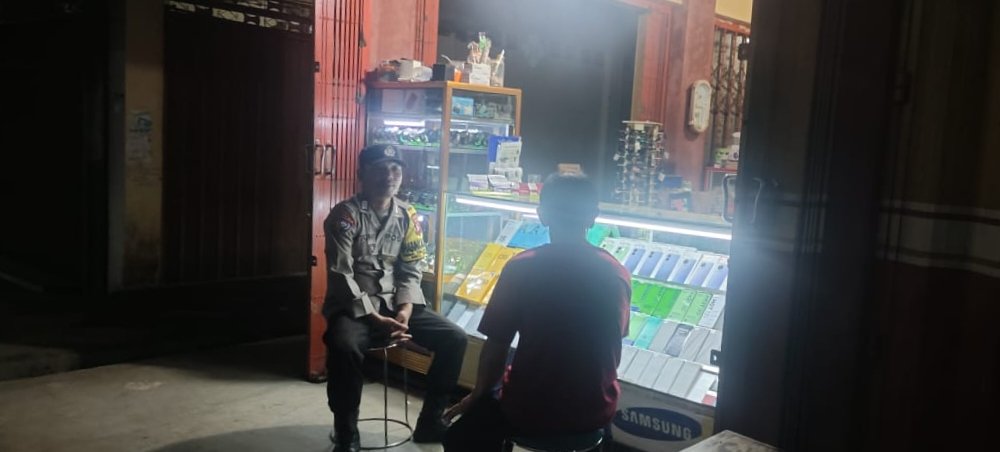 Polsek Manuhing Patroli Malam Hari, Pastikan Wilayah Hukunya Tetap Aman