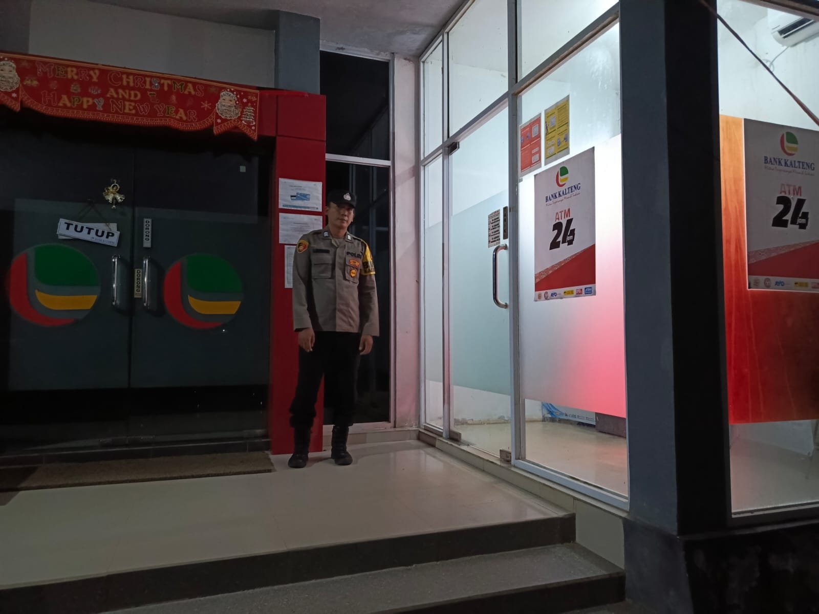 Personel Polsek Rungan Patroli Malam Hari, Cegah Gangguan Kamtibmas