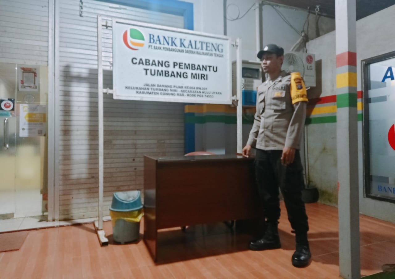 Polsek Kahayan Hulu Utara, Jaga Keamanan dengan Patroli Malam Hari