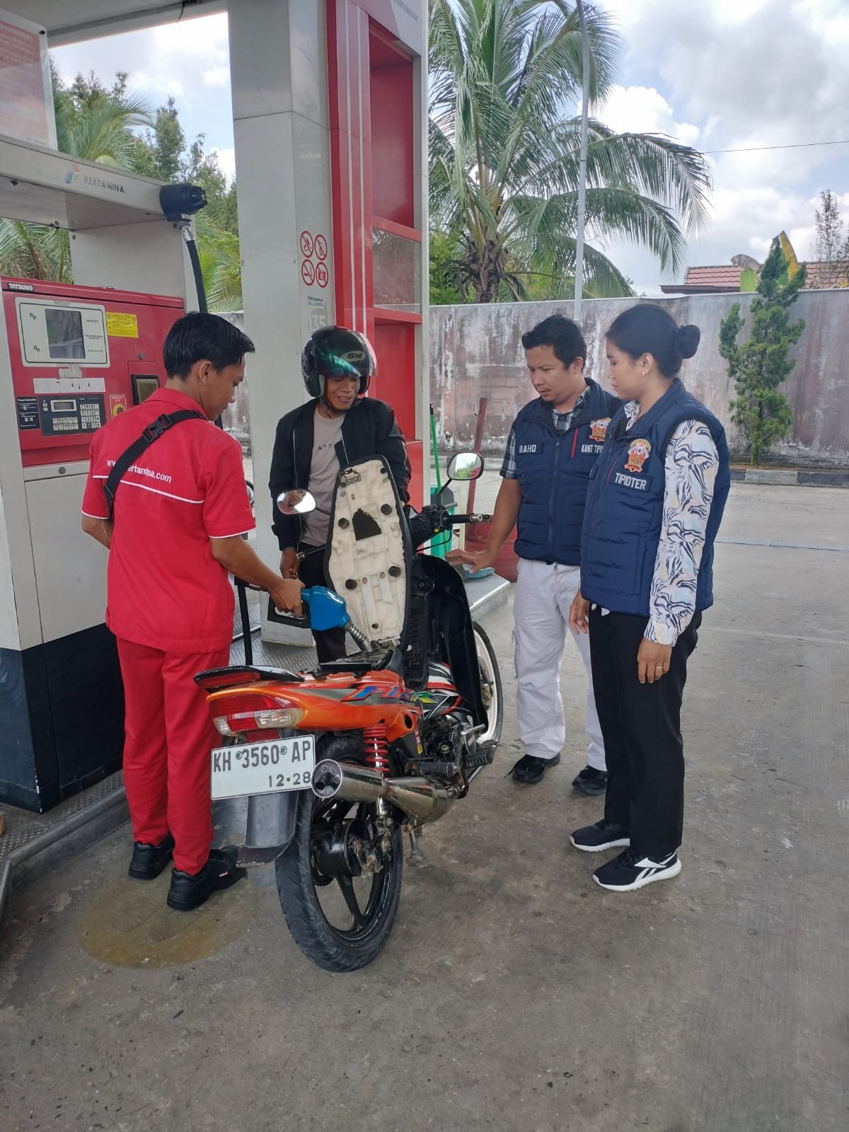 Satreskrim Polres Gunung Mas Rutin Pantau SPBU, Pastikan Ketersediaan Stok Bbm