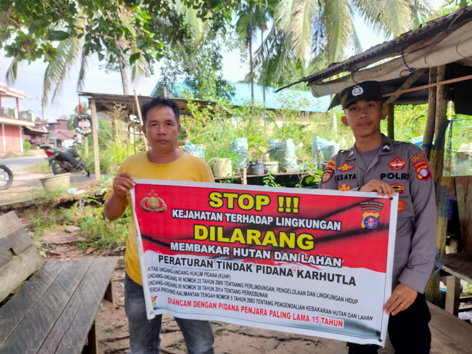 Pencegahan Kebakaran Hutan: Polsek Rungan Rutin Patroli Rawan Kebakaran