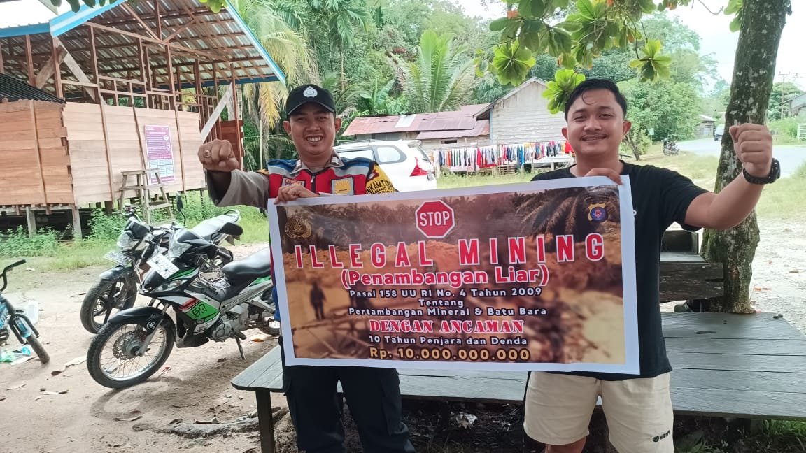 Polsek Rungan Bergerak Aktif dalam Pencegahan Tambang Ilegal