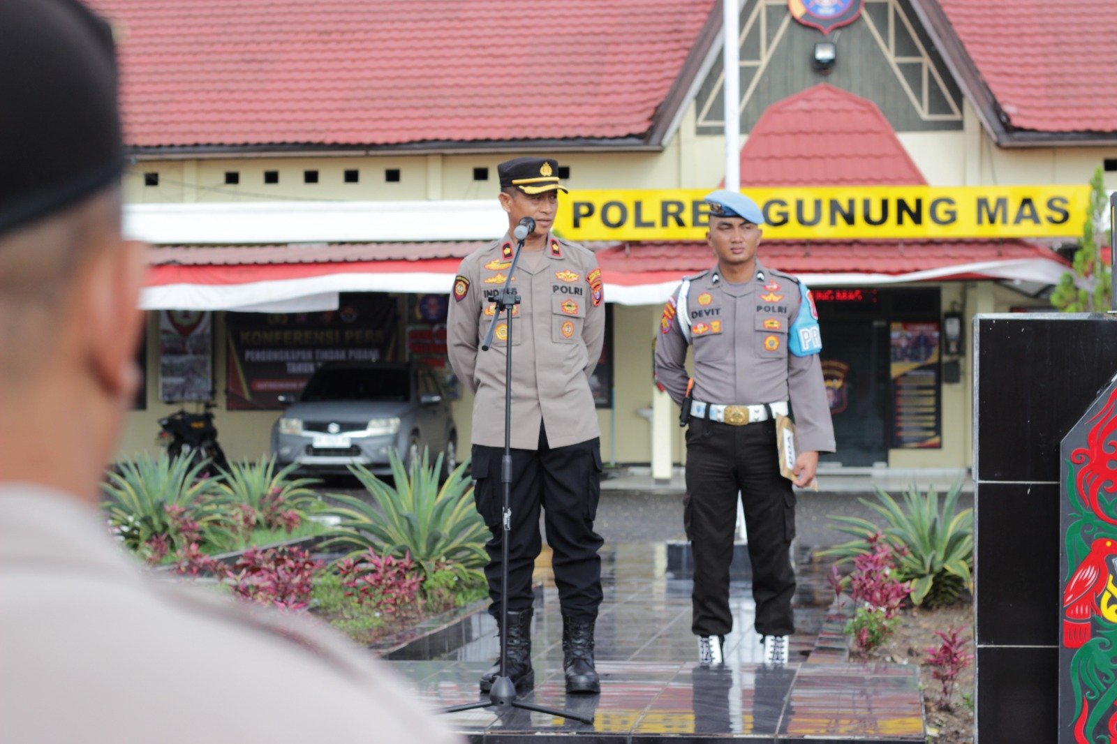 Jangan Menjadi Penghianat Institusi, Wakapolres Gunung Mas Tekankan Jauhi Judi Online dan Narkoba