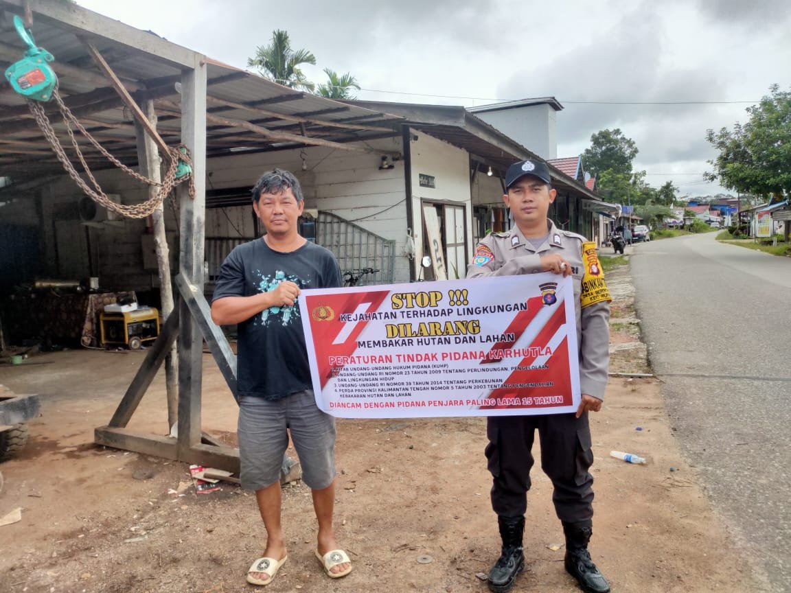 Pencegahan Kebakaran Hutan: Polsek Rungan Rutin Patroli Rawan Kebakaran