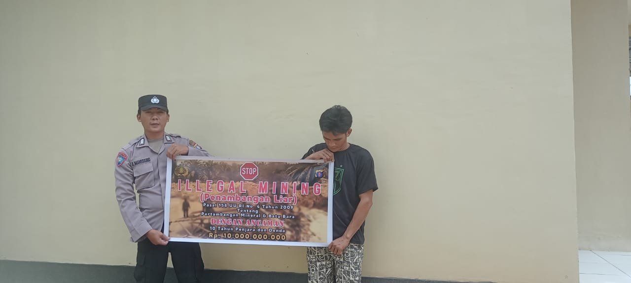 Polsek Rungan Bergerak Aktif dalam Pencegahan Tambang Ilegal