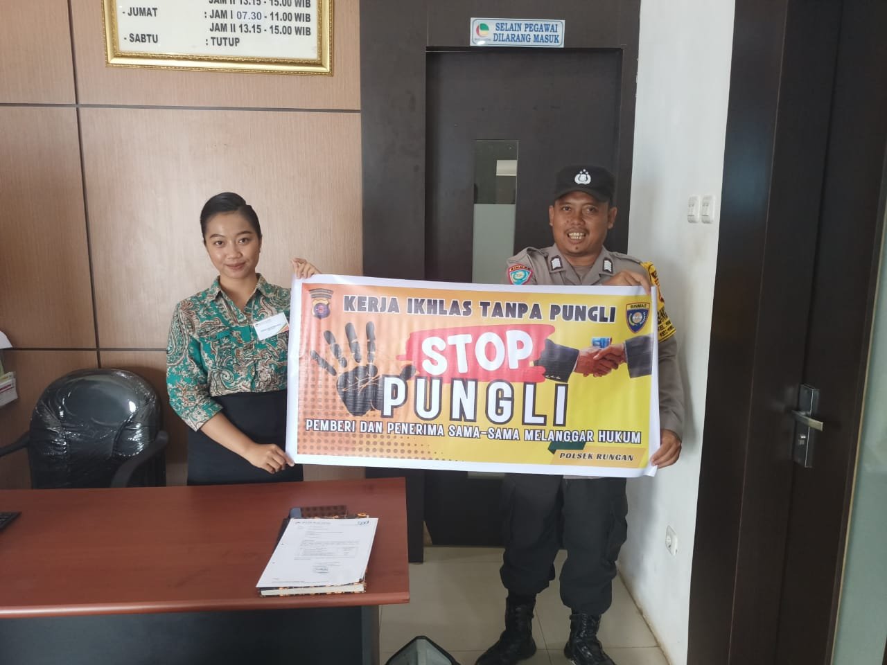 Polsek Rungan Sosialisasi Bahaya Pungutan Liar, Lindungi Hak Warga