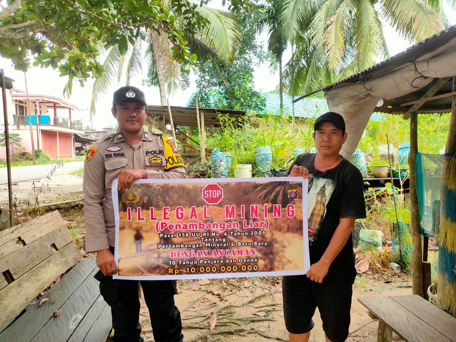 Polsek Rungan Bergerak Aktif dalam Pencegahan Tambang Ilegal