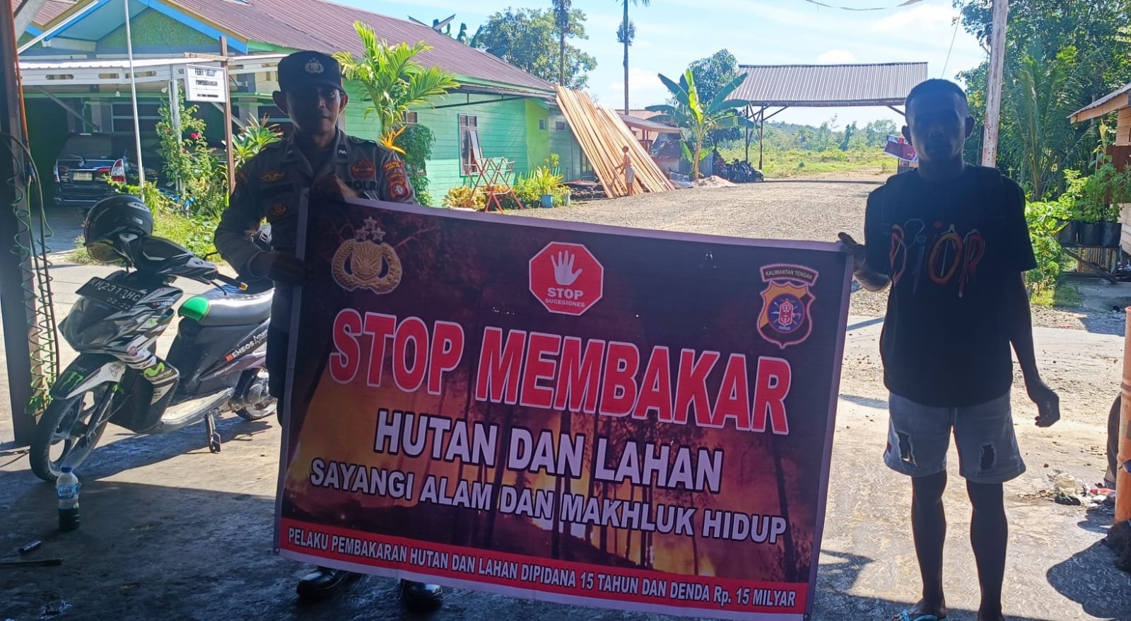 Polsek Kurun Prioritaskan Keselamatan Masyarakat dari Kebakaran Hutan