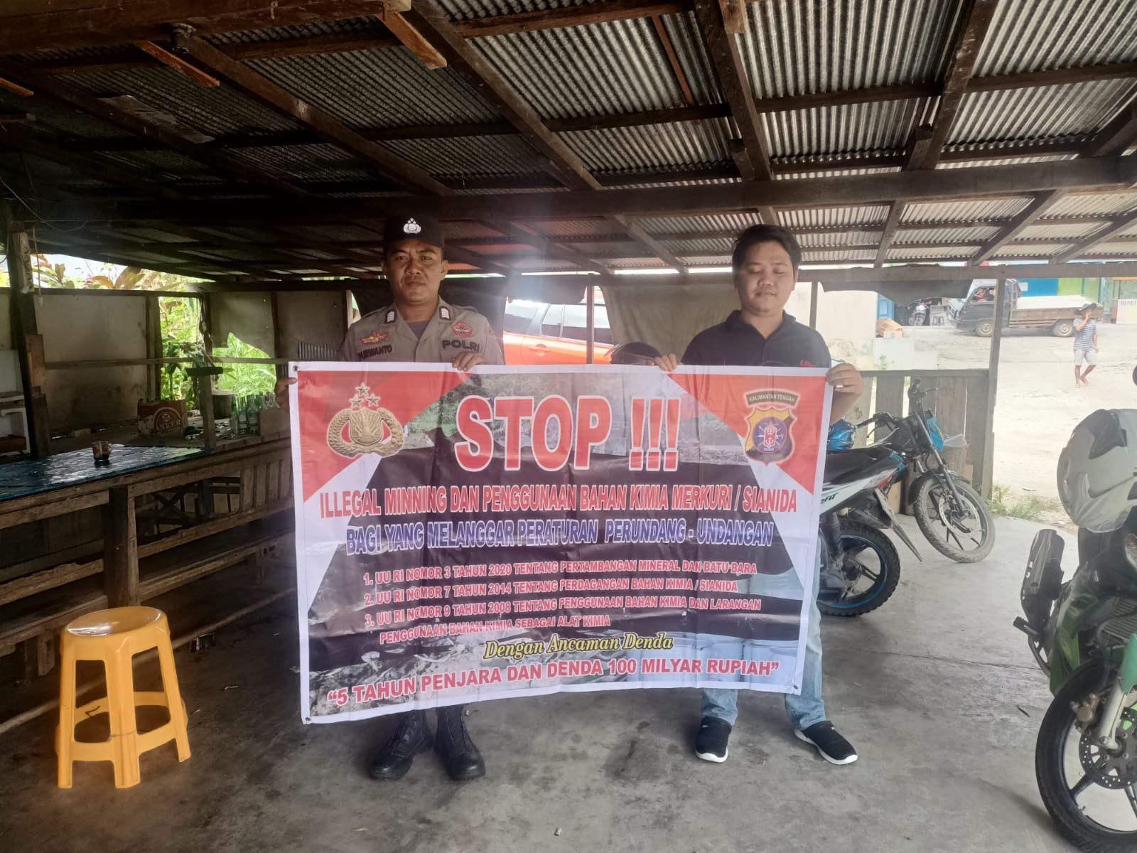 Sosialisasi Polsek Kurun: Warga Wajib Peduli Terhadap Tambang Ilegal