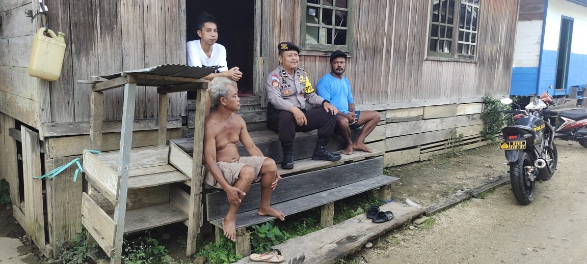 Patroli Objek Vital Personel Polsek Tewah di Masa Tahapan Pilkada 2024 di Kabupaten Gunung Mas