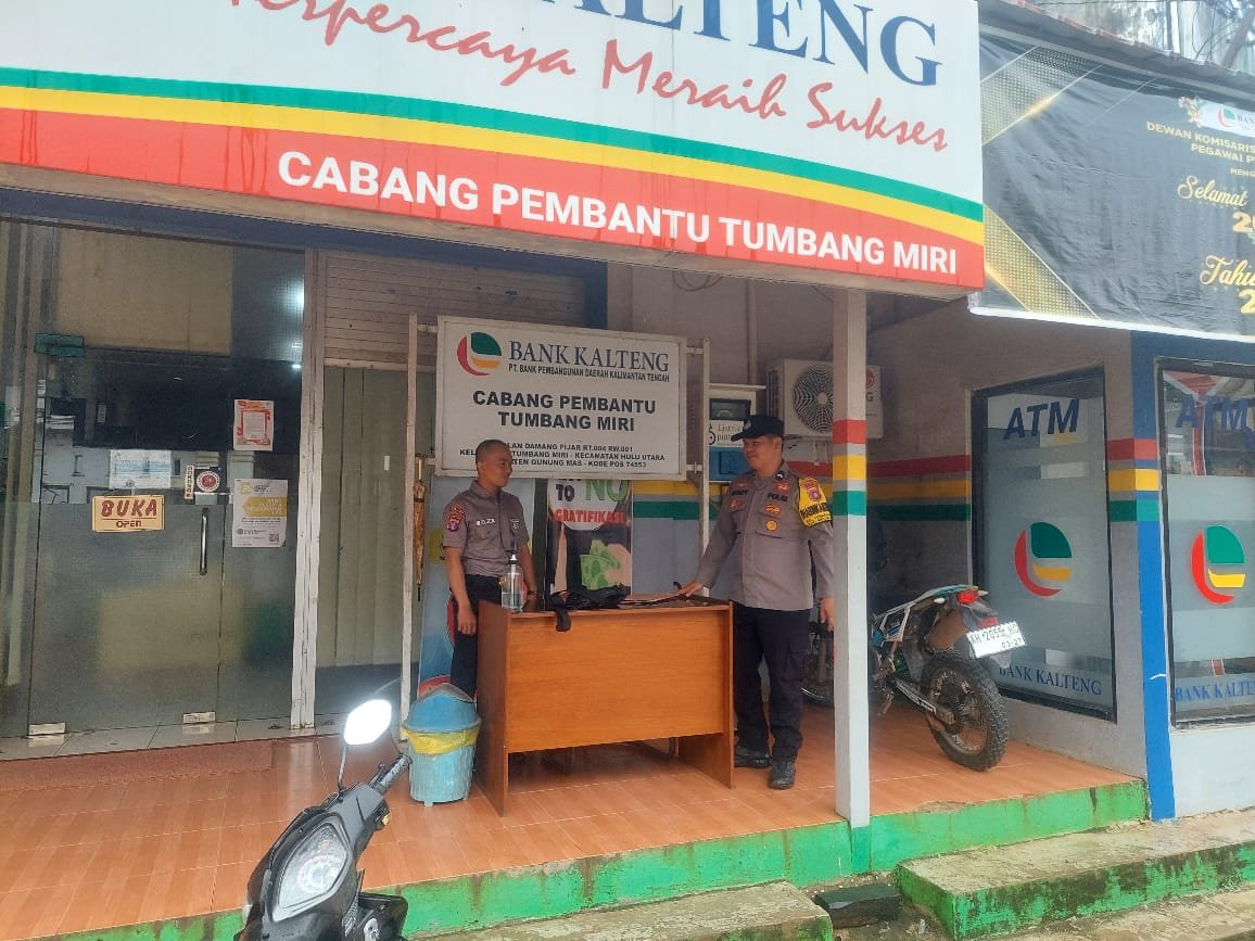 Patroli Objek Vital Polsek Kahut, Tingkatkan Keamanan Tahapan Pilkada 2024