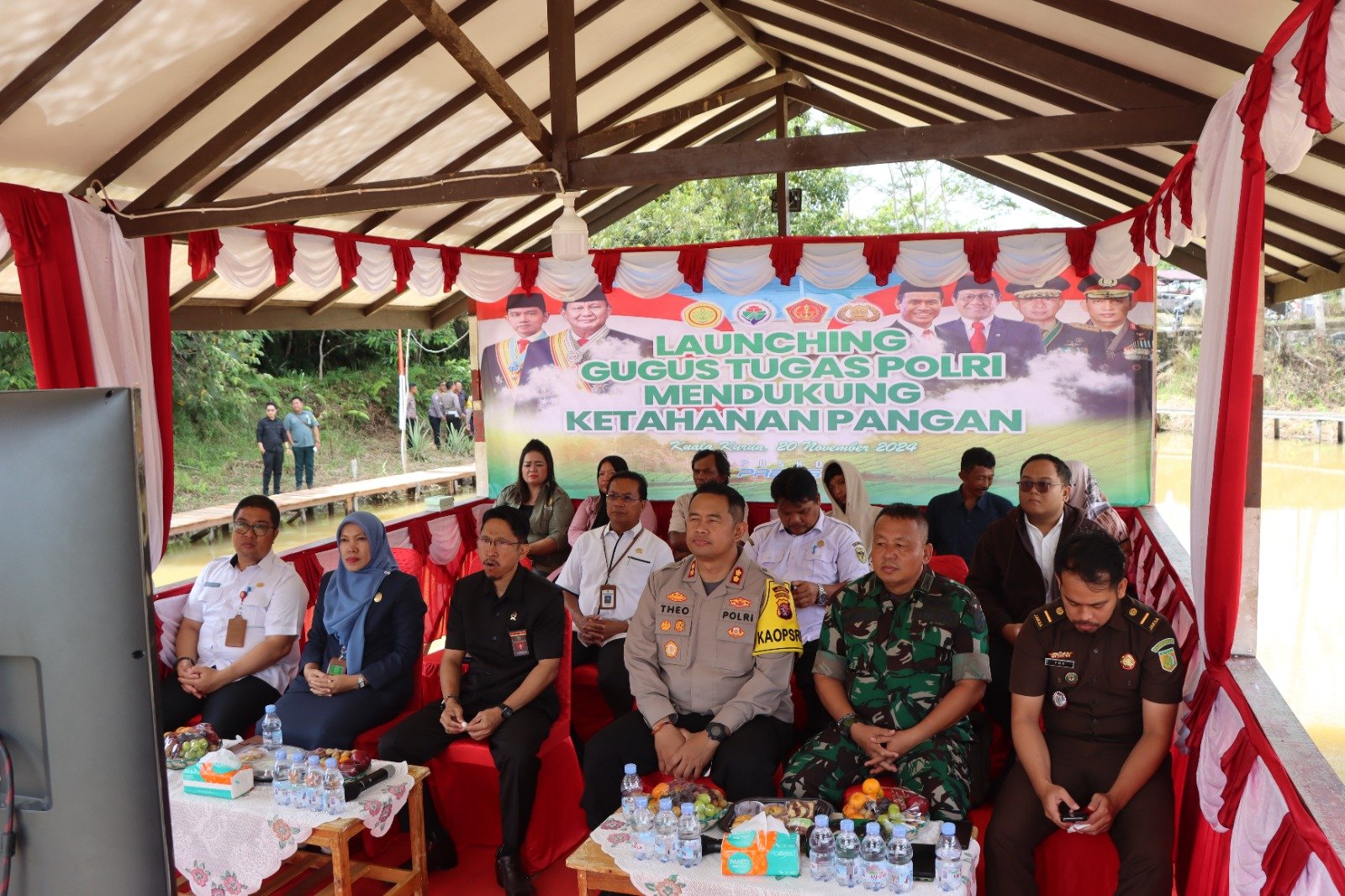 Kapolres Gunung Mas Hadiri Peluncuran Gugus Tugas Ketahanan Pangan