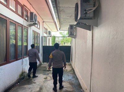 Polres Gunung Mas Jaga Kondusifitas Pasca Pemilu, Patroli KPU dan Bawaslu